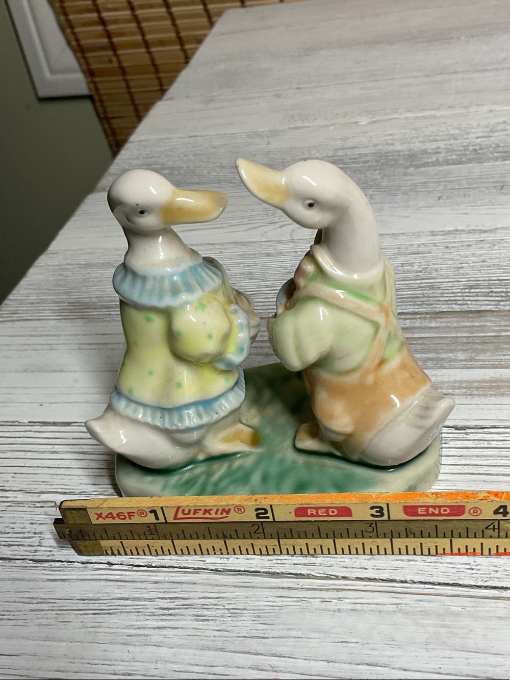 Vintage Beatrix Potter Figurine Puddle Ducks Jemina 1950s-1960s - Picture 6 of 6